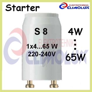 Starter za fluorescentnu cijev S8 4-65W