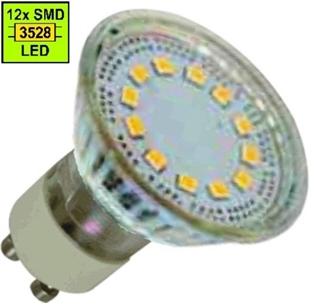 Žarulja LED GU10 3W,64K SMD12