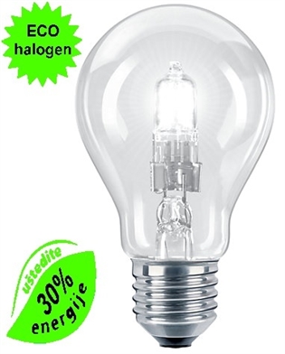 ECO-halogena žarulja EcoClasic E-27 100W A55 bistra