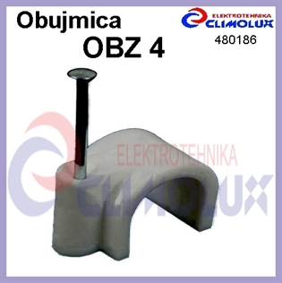 Obujmica OBZ s čavlićem 4 siva