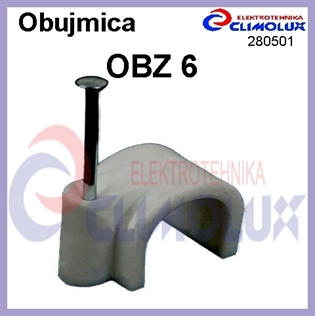 Obujmica OBZ s čavlom 6 siva