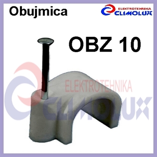 Obujmica OBZ s čavlom 10 siva