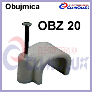 Obujmica OBZ s čavlom OBZ 20 siva
