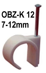 Obujmica OBZ-K sa čavlom 12 bijela