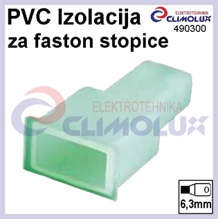 Izolacija PVC za utičnu stopicu 6,3x0,8mm