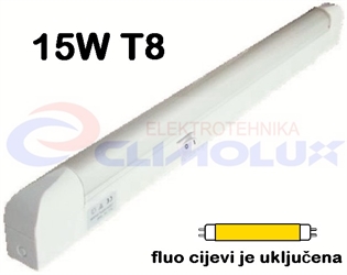 Svjetiljka za namještaj PLAST-S 15W T8G13 EB