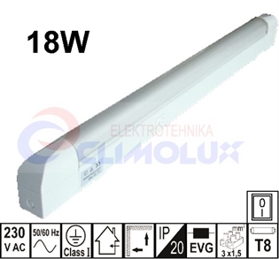 Svjetiljka za namještaj PLAST-S 18W T8G13 EB