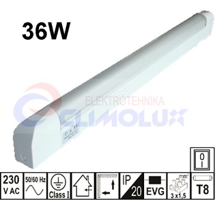 Svjetiljka za namještaj PLAST-S 36W T8G13 EB