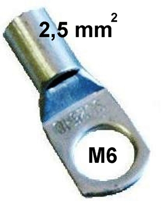 Neizolirana okasto-cjevatsa Stopica 2,5 mm2 M 6