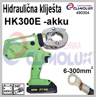 Elektrohidraulična kliješta za gnječenje kabeslkih stopica HK300E