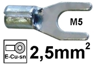 Neizolirana viličasta stopica  2,5mm2 M5