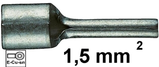 Neizolirana igličasta stopica 1,5 mm2