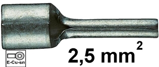 Neizolirana igličasta stopica 2,5 mm2