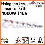 Žarulja halogena R7s  1000W ,110V ,linearna, 189mm