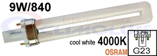 Štedna žarulja PL-2pin G23 9W/840 Dulux-S