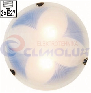 Plafonjera S15252 PLAVA D400 3xE27