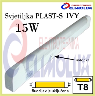 Svjetiljka za namještaj PLAST-S 15W T8 G13 IVY
