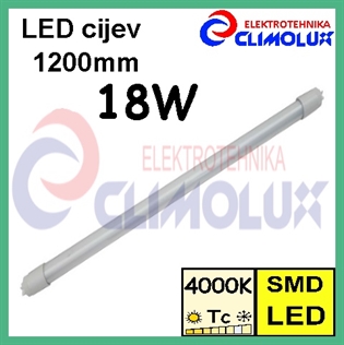 LED svjetlosna cijev T8 18W 4000K , 1200mm