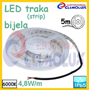 LED traka IP65 bijela 4,8W 6000K 60L Vt