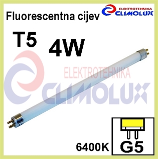 Fluorescentna minijaturna cijev T5 4W/6400K