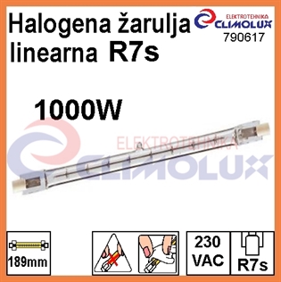 Žarulja halogena R7s 1000W ,linearna