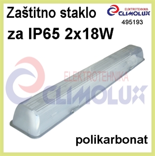 Zaštitno PVC staklo za vodotijesnu svjetiljku IP65 2x18W