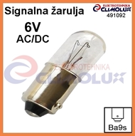 Signalna žarulja Ba9s   6 V, 1,2W