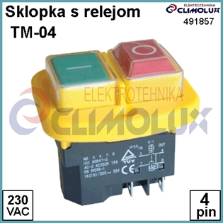 Sigurnosna sklopka s relejom TM-04 4P IP54