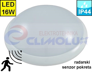 Plafonjera sa senzorom LED 16W FM02 IP44