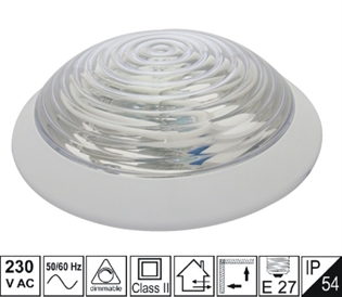 Plafonjera zaštićena KL-prozirna 60W IP54