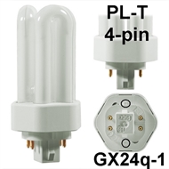 Energiesparlampe PL-T 4pin G24q-1 13W/827