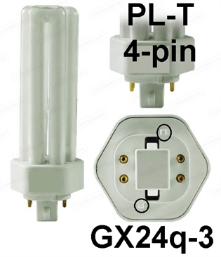 Žarulja štedna PL-T 4pin GX24q-3 26W/827