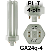 Energy saving bulb PL-T 4pin G24q-4 42W/827