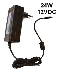 Power supply for LED cabinet lights, plug-in type 24W/12VDC