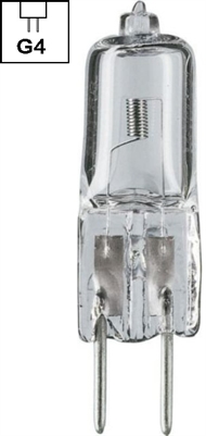 Žarulja halogena JC G4 12V 28W bistra, Capsula