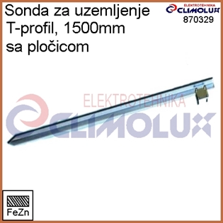 Sonda za uzemljenje T - 1500 mm sa pločicom