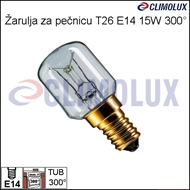 Žarulja za pećnicu T22 E14 15W 300° tubularna
