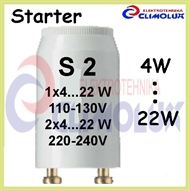 Starter for fluorescent tubes S2 4-24W