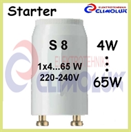 Starter for fluorescent tubes S8 4-65W