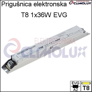 Elektronska prigušnica za fluorescentnu cijev T8 1x36W EVG-FV