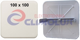Poklopac četvrtasti 100x100 nožasti, 2-djelni, bijeli