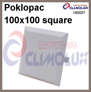 Poklopac četvrtasti 100x100 nožasti bijeli