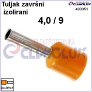 Završni tuljak izolirani  4,0/ 9 naranđasti