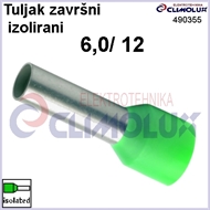 Završni tuljak izolirani  6,0/12 zeleni