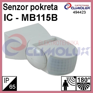 Infrarot Bewegungsmelder, weiss IP65 - MB115B