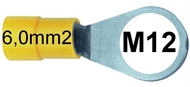 Stopica okasta izolirana  6,0mm2 M12 žuta