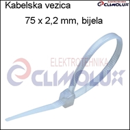 Kabelska vezica   75 x 2,2 bijela