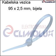 Kabelska vezica   98 x 2,5 bijela
