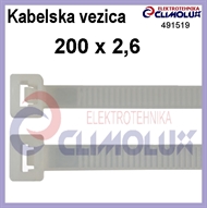 Kabelska vezica  200 x 2,6 bijela