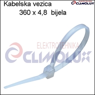 Kabelska vezica  360 x 4,8 bijela